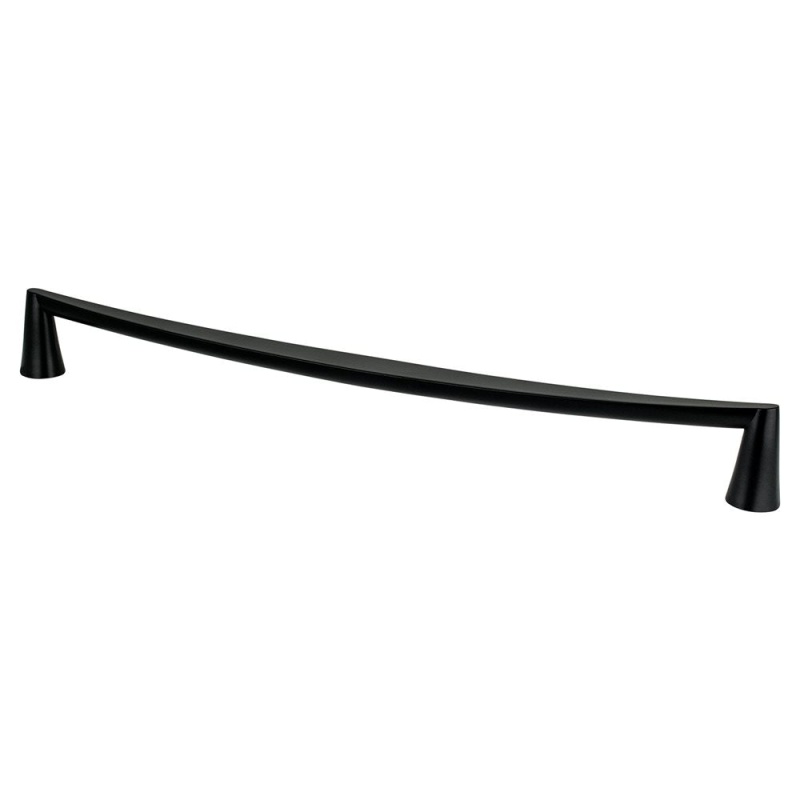 Berenson Domestic Bliss Zinc Appliance Pull - Matte Black - 18" (457.2 Mm) Center To Center