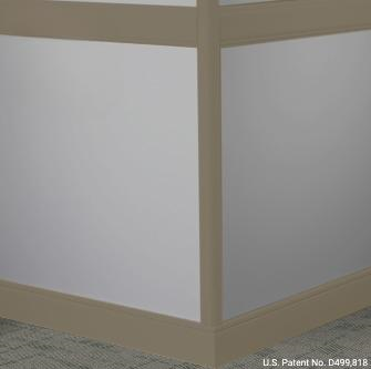 Johnsonite Boxwood Rubber Moulding / Trim 4" X 8 Ft (96") X 3/8" Millwork Rampart Chair Rail - Millwork Rampart Chair Rail