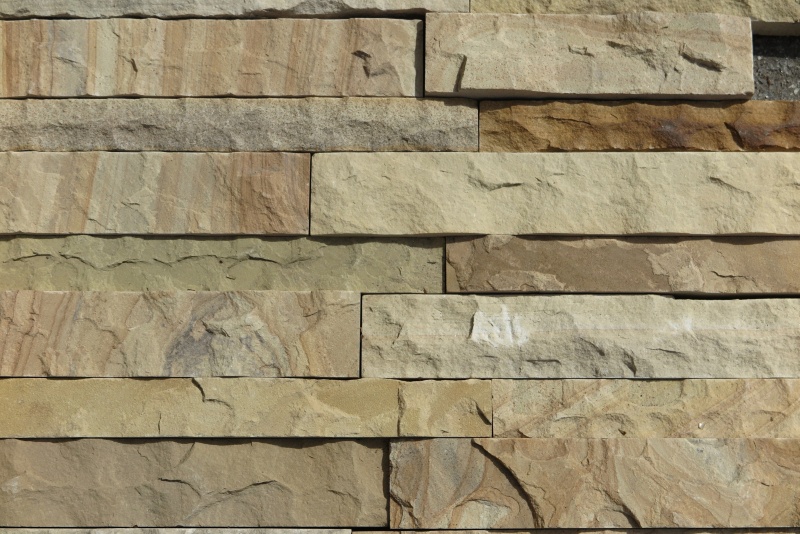 Full Tile Sample - Utah Sunrise Sandstone Ledgestone - 1" - 3" X Random Widths X 1" Split Face