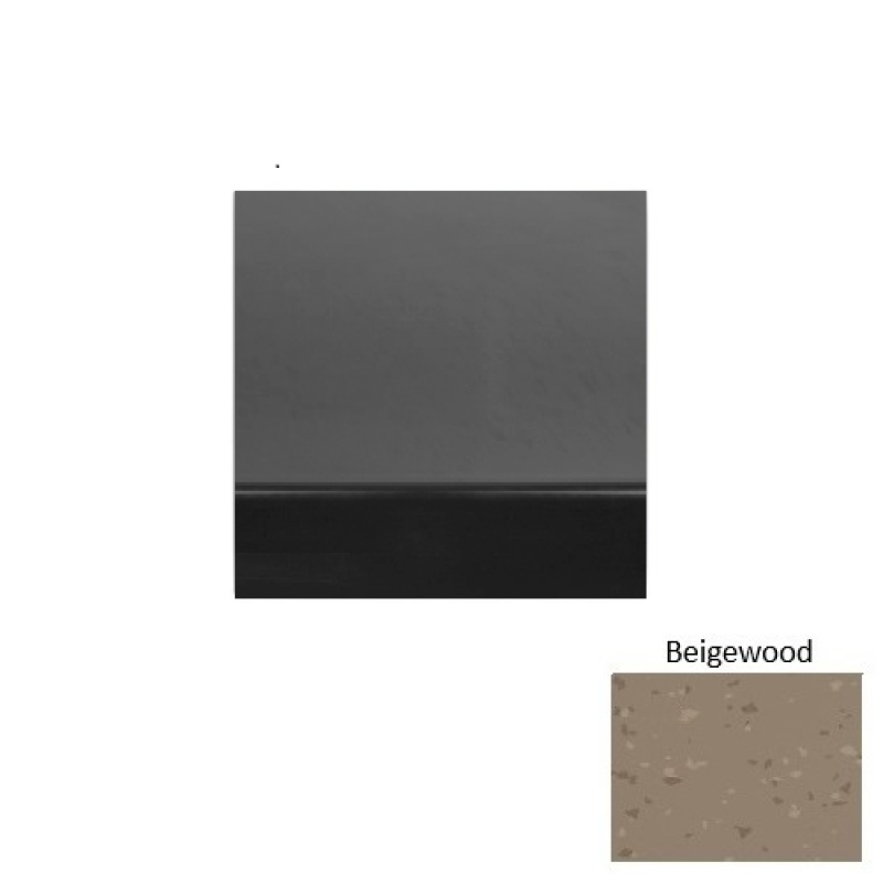 Symmetry 71 Beigewood Light Duty Rubber (Rd) Stair Tread - Smooth