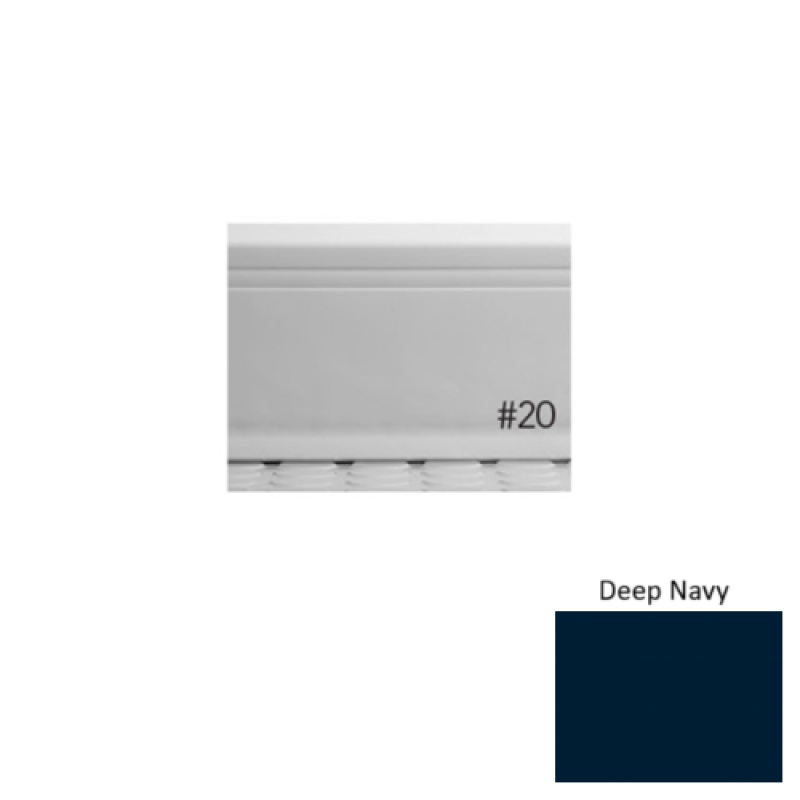 Pinnacle Plus #20 Draft Deep Navy Rubber Coil Wall Base - 4" X 120 Ft