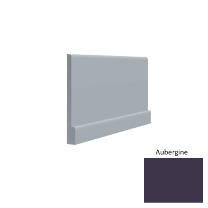 Contours #05 Simplicity Bold Aubergine Rubber Profiled Wall Base - Satin - 4 1/2" X 8 Ft