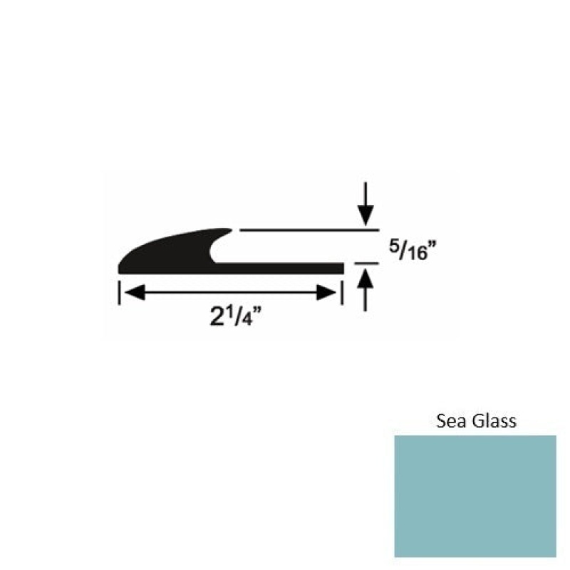 Roppe Solid 39 Sea Glass Glue Down Carpet Edge