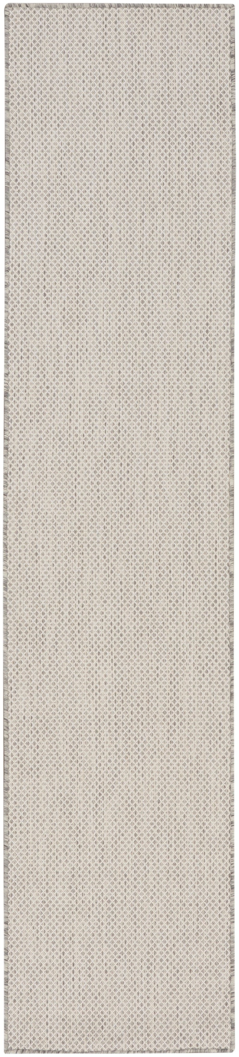 Courtyard Cou01 Ivory / Silver Runner Rug