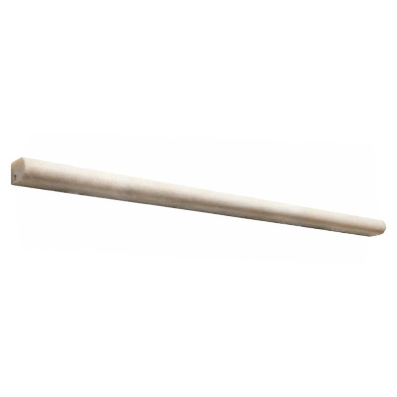 White Pearl Marble Liner - 1/2" X 12" Pencil