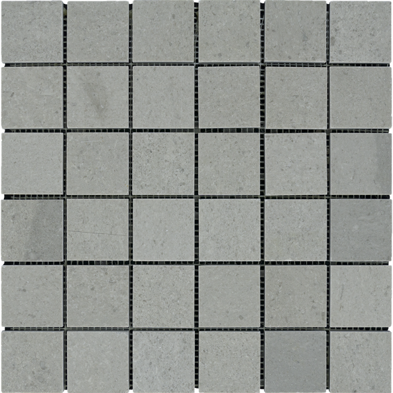 Tao Gray Marble Mosaic - 2" X 2" - Polished, Per Pack: 20 Enter Quantity In Sheets