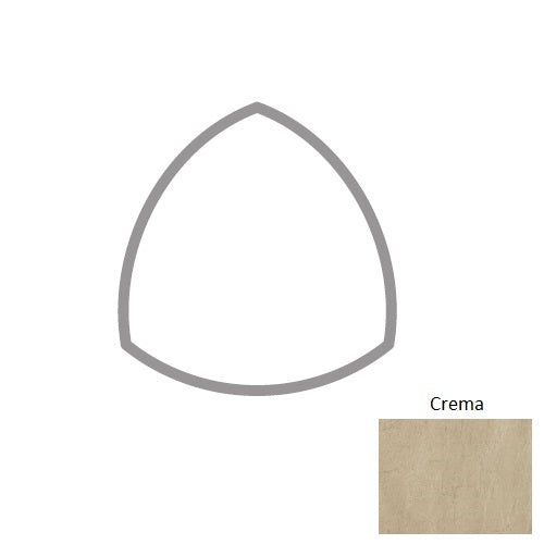 Marfil Crema Porcelain Wall Trim - 1" X 1" Beak Corner - Matte