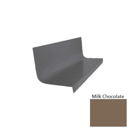 Flextones Milk Chocolate Type 1701 Distinct Designs Rubber - 20 1/2" X 72" Stair Tread - Rgt Radial Ii Raised Disc Design