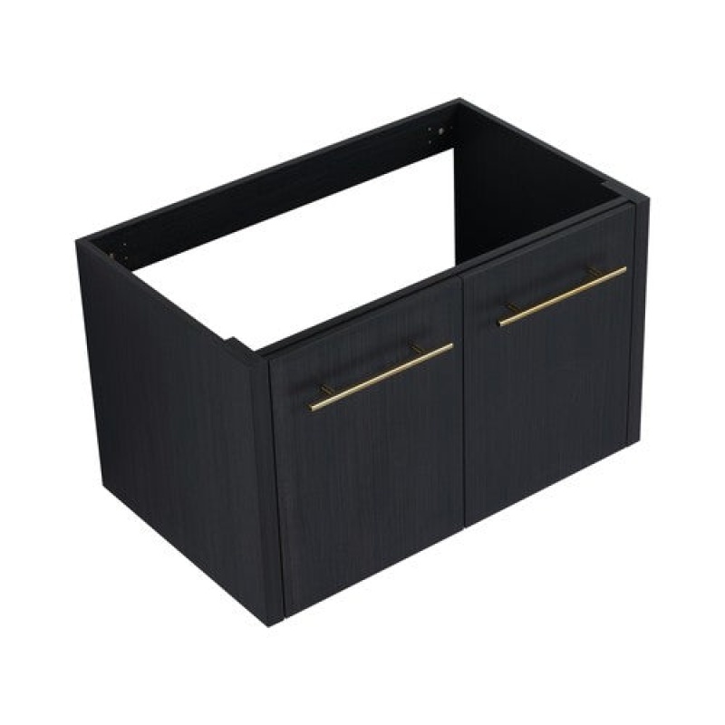 Black Chestnut Plywood Wall Mounted Bathroom Vanity