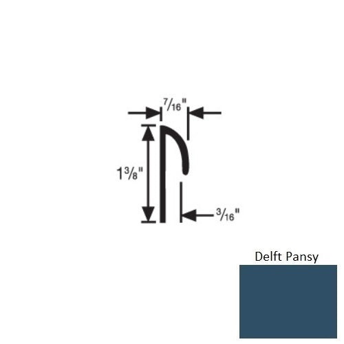 Flextones Delft Pansy Vinyl Tapered Carpet Cove Cap