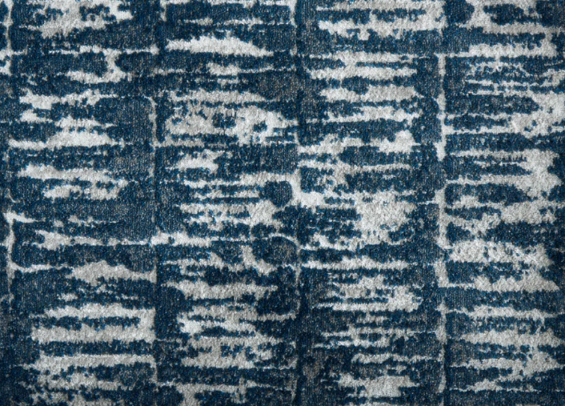 Lumani Galactica Denim Polypropylene & Polysilk Carpet - Pattern