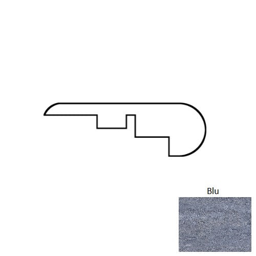 Kalos Stone Blu Luxury Vinyl Overlap Stair Nose