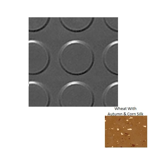 Spextones Wheat Rubber Tile, 18" x 18"