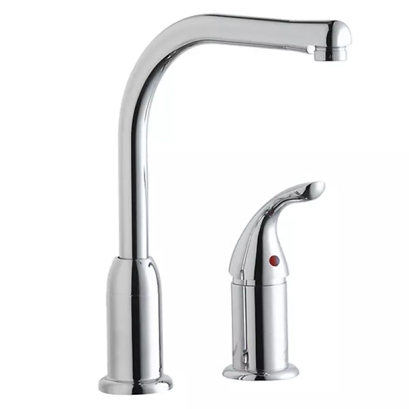 Chrome Brass Deck Mount Kitchen Faucet