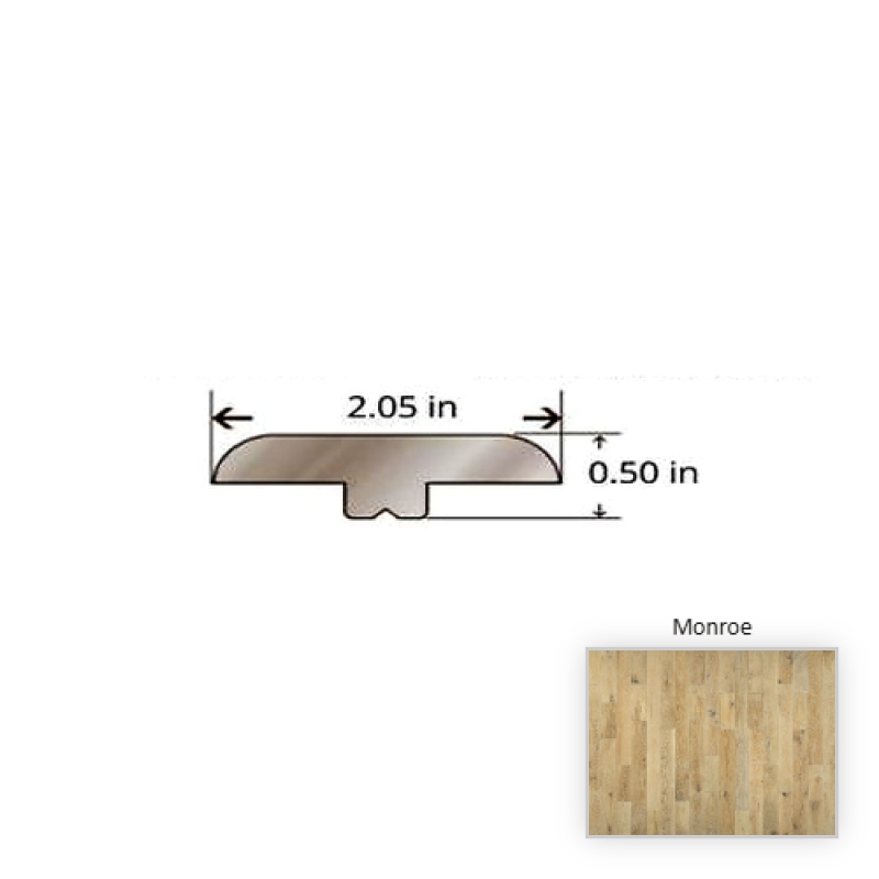 Crestline Solid Oak Monroe Hardwood Moulding / Trim - 84.25" T Molding - Nu Oil