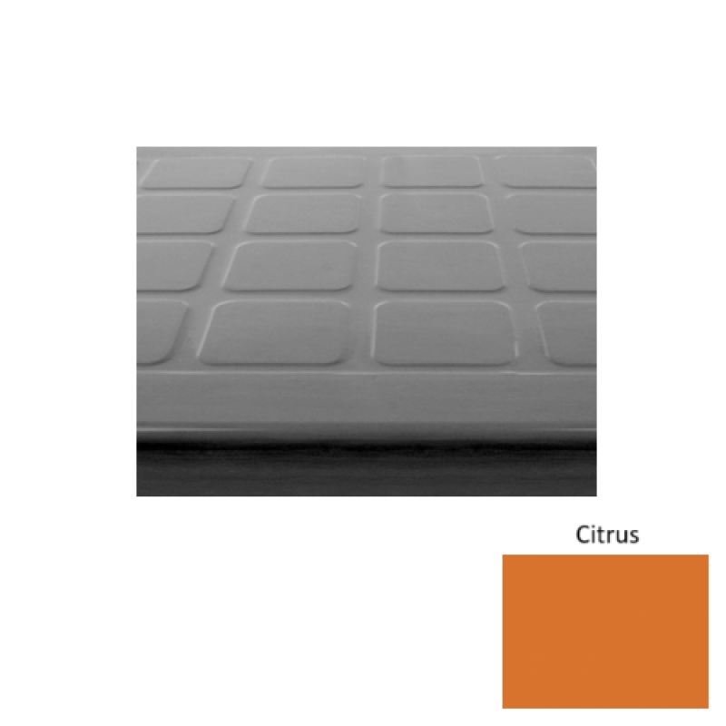 Solid 94 Citrus Raised Square Rubber (Sq) Stair Tread - Textured
