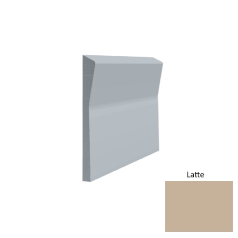 Contours #70 Valiant Latte Rubber Profiled Wall Base - Satin - 4 1/2" X 8 Ft