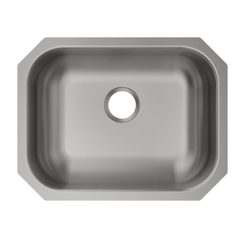 Mfv109 Mfv10 Stainless Steel Undermount Single Bowl Kitchen Sink - 23 1/2" X 18 1/4" X 5 1/2" - Stainless Steel