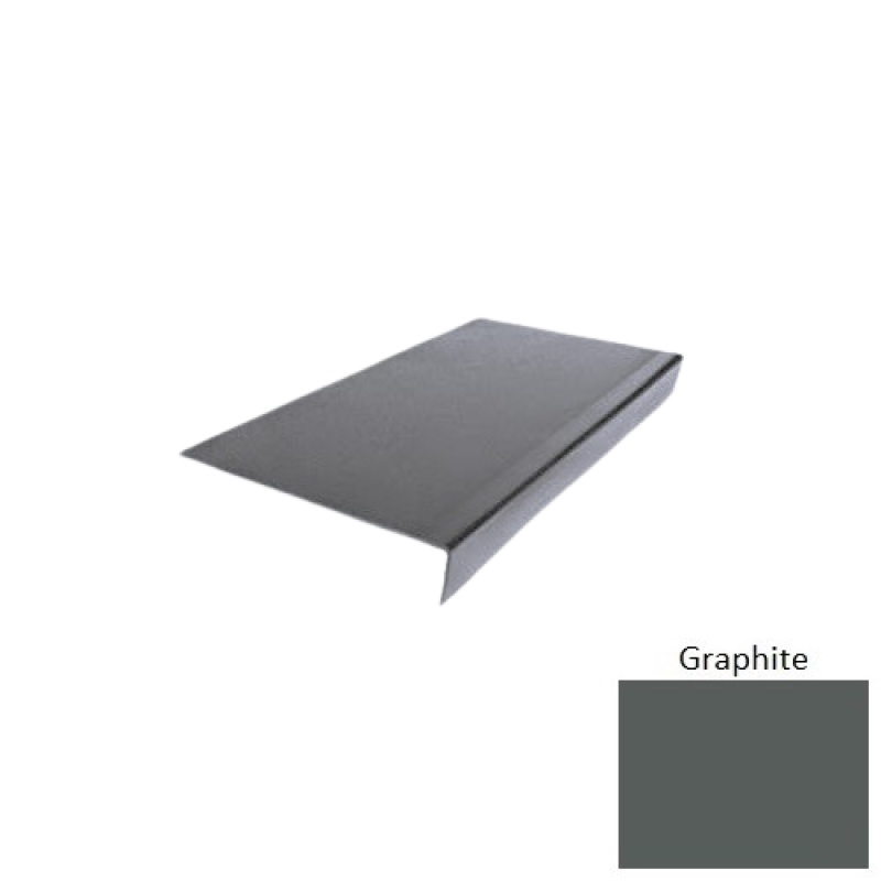 Flextones Graphite Type 900 Distinct Designs Rubber - 12 1/2" X 72" Stair Tread - Hammered