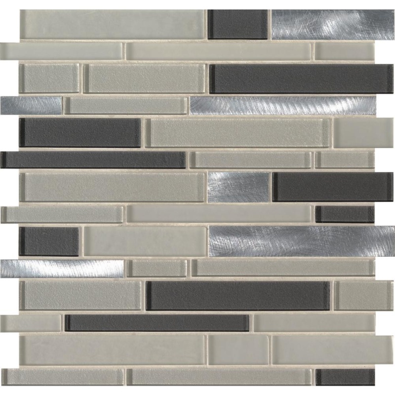 Decorative Blends Urbanka Glass & Metal Mosaic - Linear - Textured