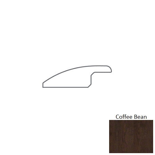 Coffee Bean Hardwood Moulding / Trim - 2.16" x 78" Overlap Reducer - Smooth