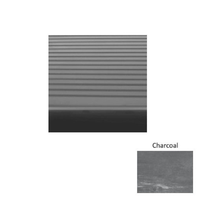 Roppe Marbleized Charcoal Rib Rubber Stair Tread
