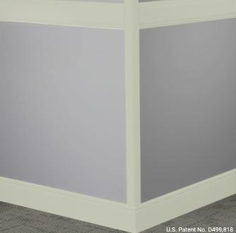 Johnsonite Macadamia Rubber Moulding / Trim 4" X 8 Ft (96") X 3/8" Millwork Rampart Chair Rail - Millwork Rampart Chair Rail