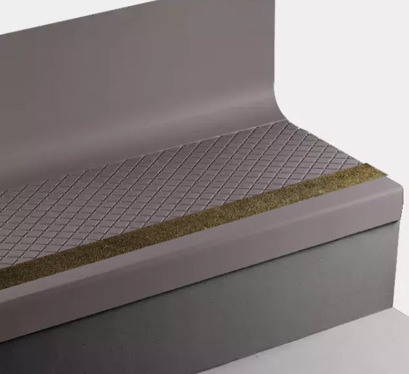 Johnsonite Cinnamon Diamond Rubber Stair Tread Trim
