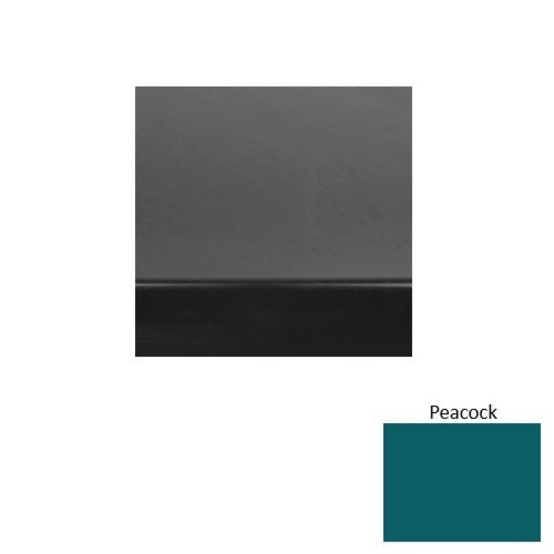 Solid 61 Peacock Heavy Duty Rubber (Rd) Stair Tread With Dupont Kevlar - Smooth
