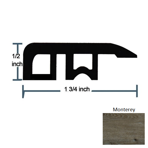 American Monterey Luxury Vinyl Moulding / Trim - 94.5" Reducer - Embossed