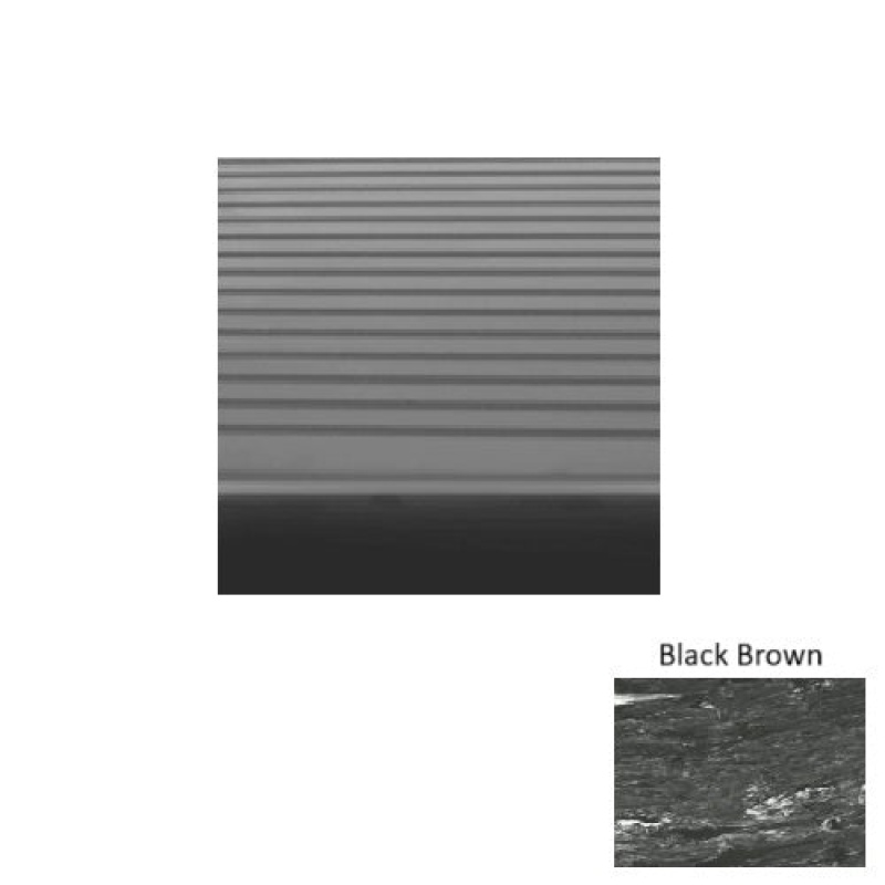 Marbleized Black Brown Rib Rubber Stair Tread