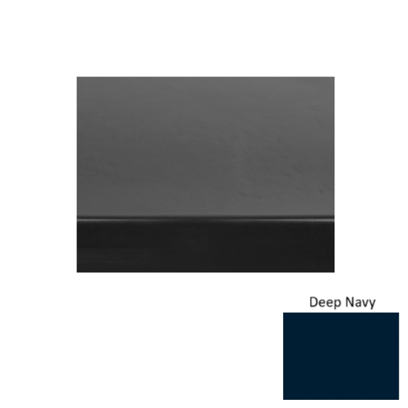 Solid 70 Deep Navy Light Duty Rubber Square Stair Tread – Smooth