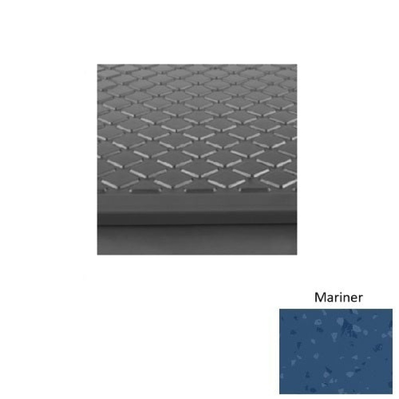 Symmetry 31 Mariner Rubber (Rd) With Galley Red Abrasive Strip Stair Tread With Dupont Kevlar - Textured