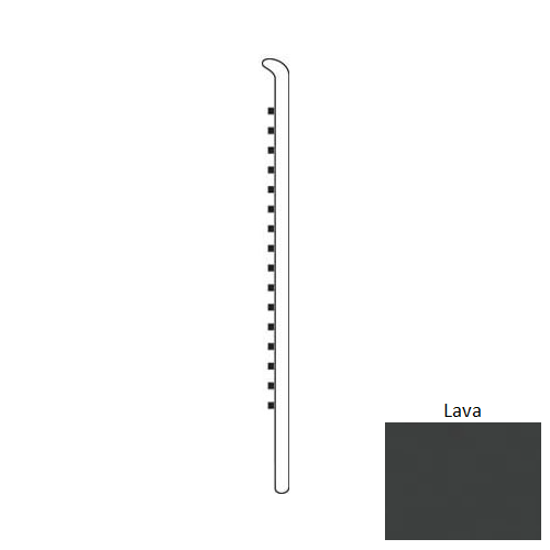 Lava Rubber Moulding / Trim 6" Straight Wall Base