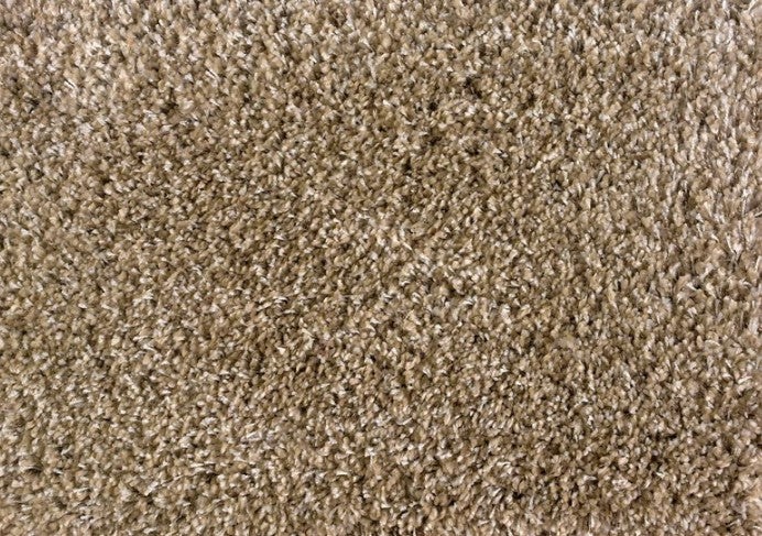 Avantgarde Shaggy Plush Sand Polypropylene Carpet - Textured