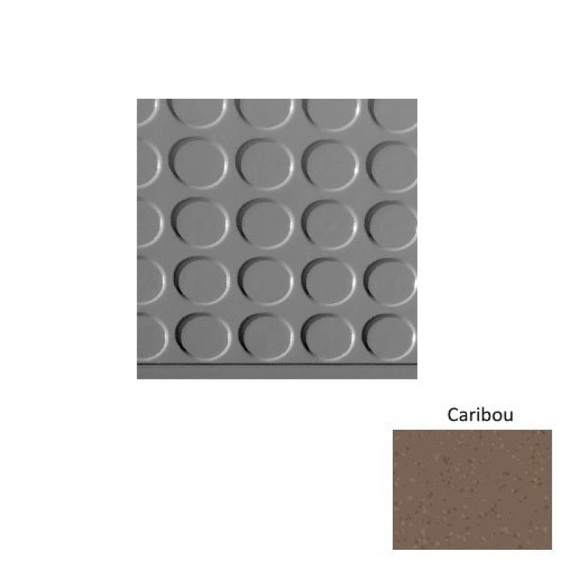 Symmetry 97 Caribou Vantage Raised Circular Rubber (Sq) With Galley Red Abrasive Strip Stair Tread With Dupont Kevlar - Textured