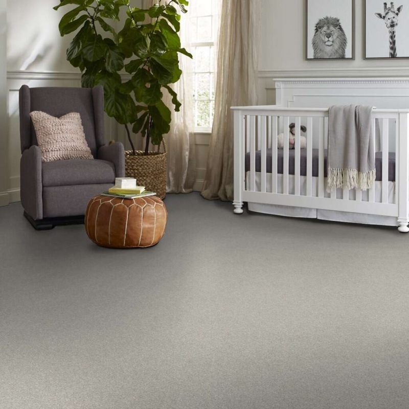 Caress By Shaw Quiet Comfort Classic Iv Froth Nylon Carpet - Textured