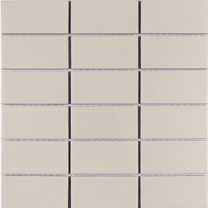 Gallery Biscuit Porcelain Mosaic - 2" X 4" Stacked - Matte