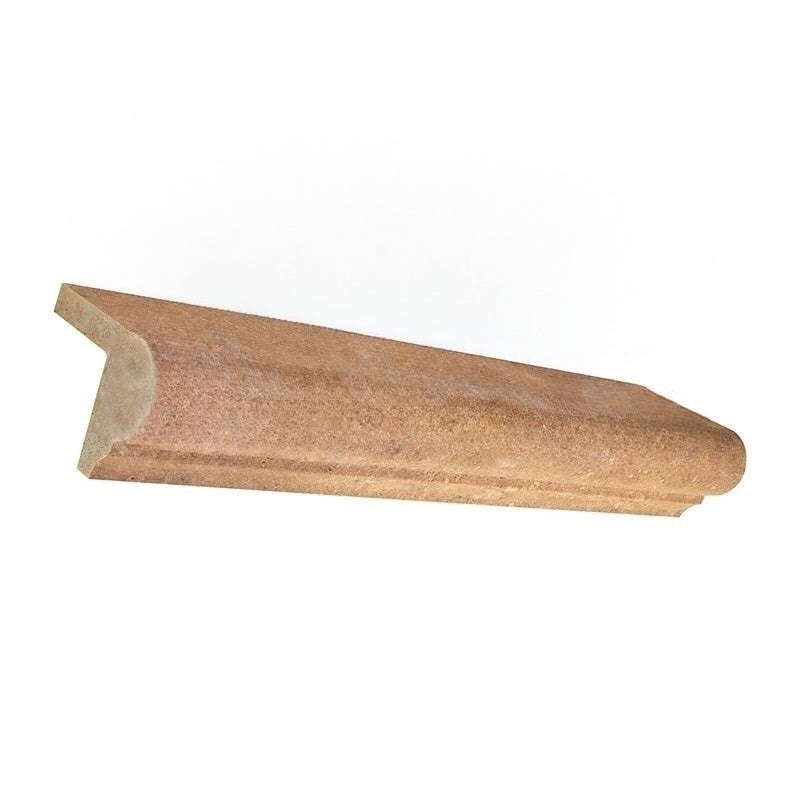 Noche Cross Cut Travertine Liner - 2" X 3" X 12" Corner Ogee Trim - Unfilled & Honed