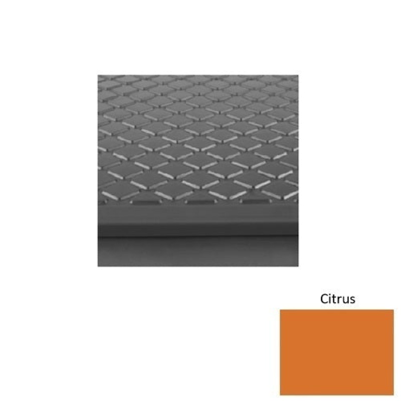 Solid 30 Citrus Diamond Rubber Stair Tread With Black Abrasive Strip