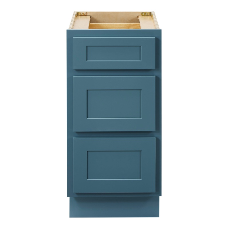 Cvd Green Wood 3 Drawers Bathroom Cabinet - 15" X 21" X 32.5" - Green