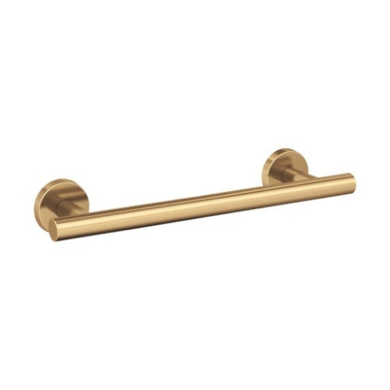 Arrondi Stainless Steel Single Wall Mounted Towel Bar - Champagne Bronze