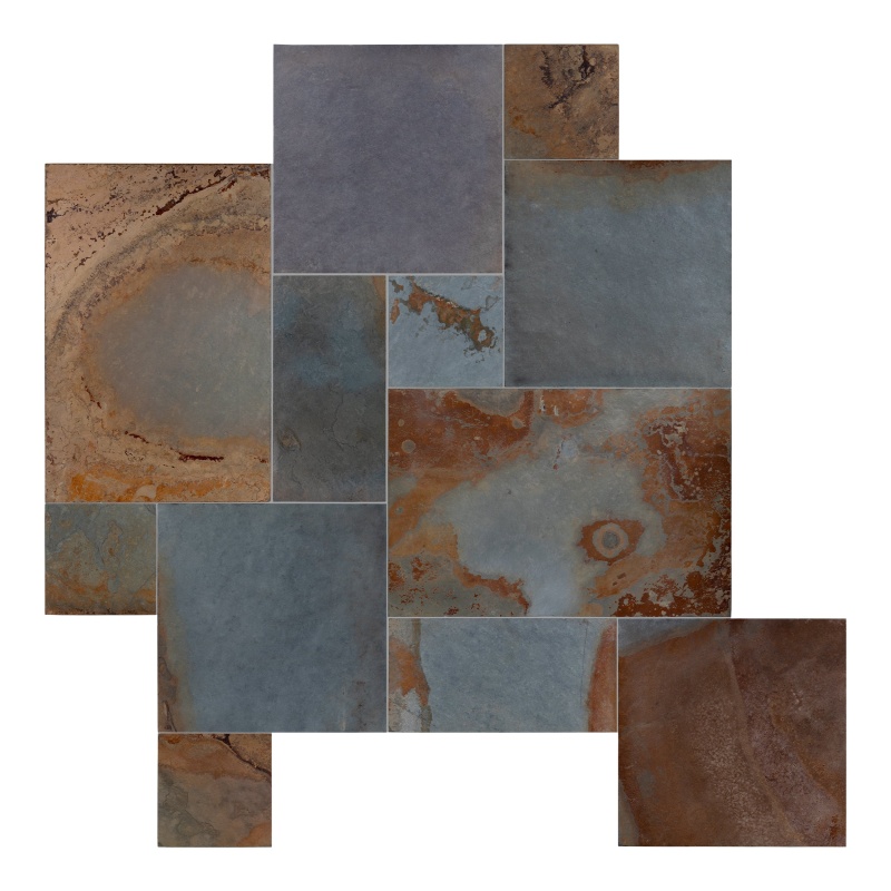 Earth Slate Versailles Pattern Tile