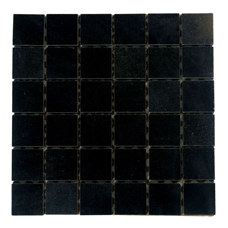 Absolute Black Granite Mosaic - 2" X 2" - Polished, Per Pack: 20 Enter Quantity In Sheets