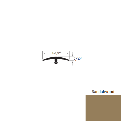Sandalwood Vinyl T Molding Trim