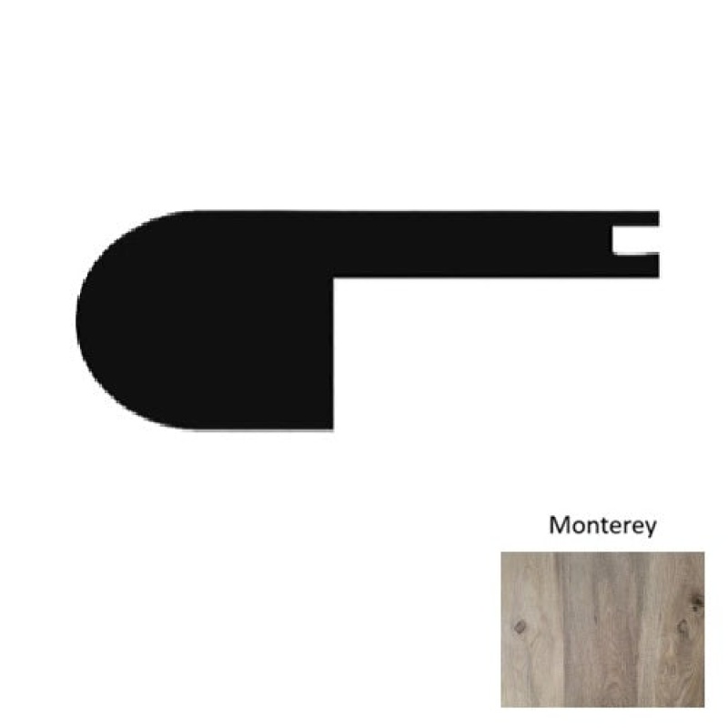 1100 Series Monterey Luxury Vinyl Moulding / Trim - 94" Flush Stair Nose - Embossed