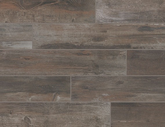 Bryson Valley Truffle Barnwood Porcelain Tile - Matte - 8" X 48"