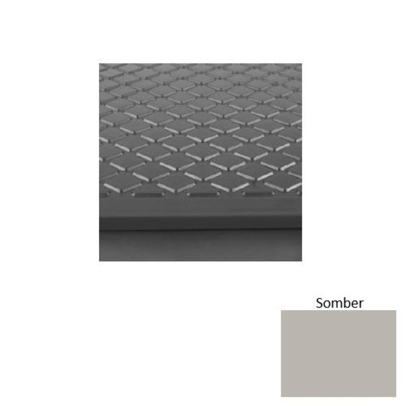 Solid 31 Somber Diamond Rubber (Rd) Stair Tread With Dupont Kevlar - Textured