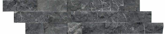 Structure Charcoal Stacked Marble Ledgestone - Split Face - 6" X 24"
