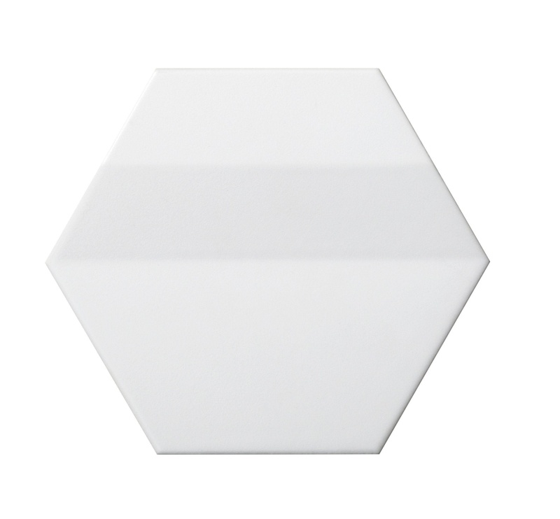 Code White 3D Ceramic Tile - Matte - Hexagon